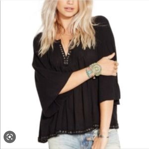 Ralph Lauren, Black with metal eyelets, size medium